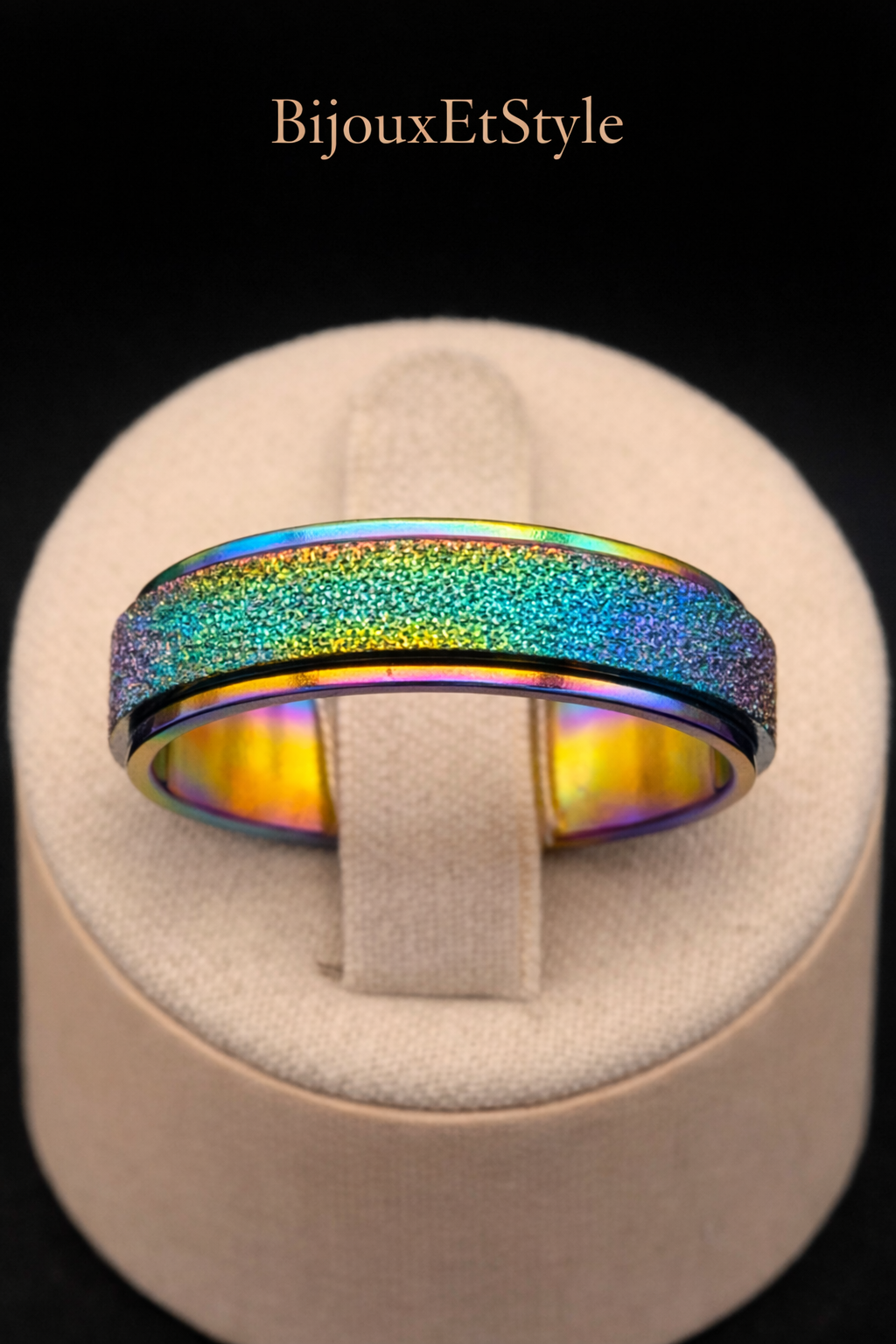 Bague Arc-En-Ciel ( Rotative ) - Acier Inoxydable