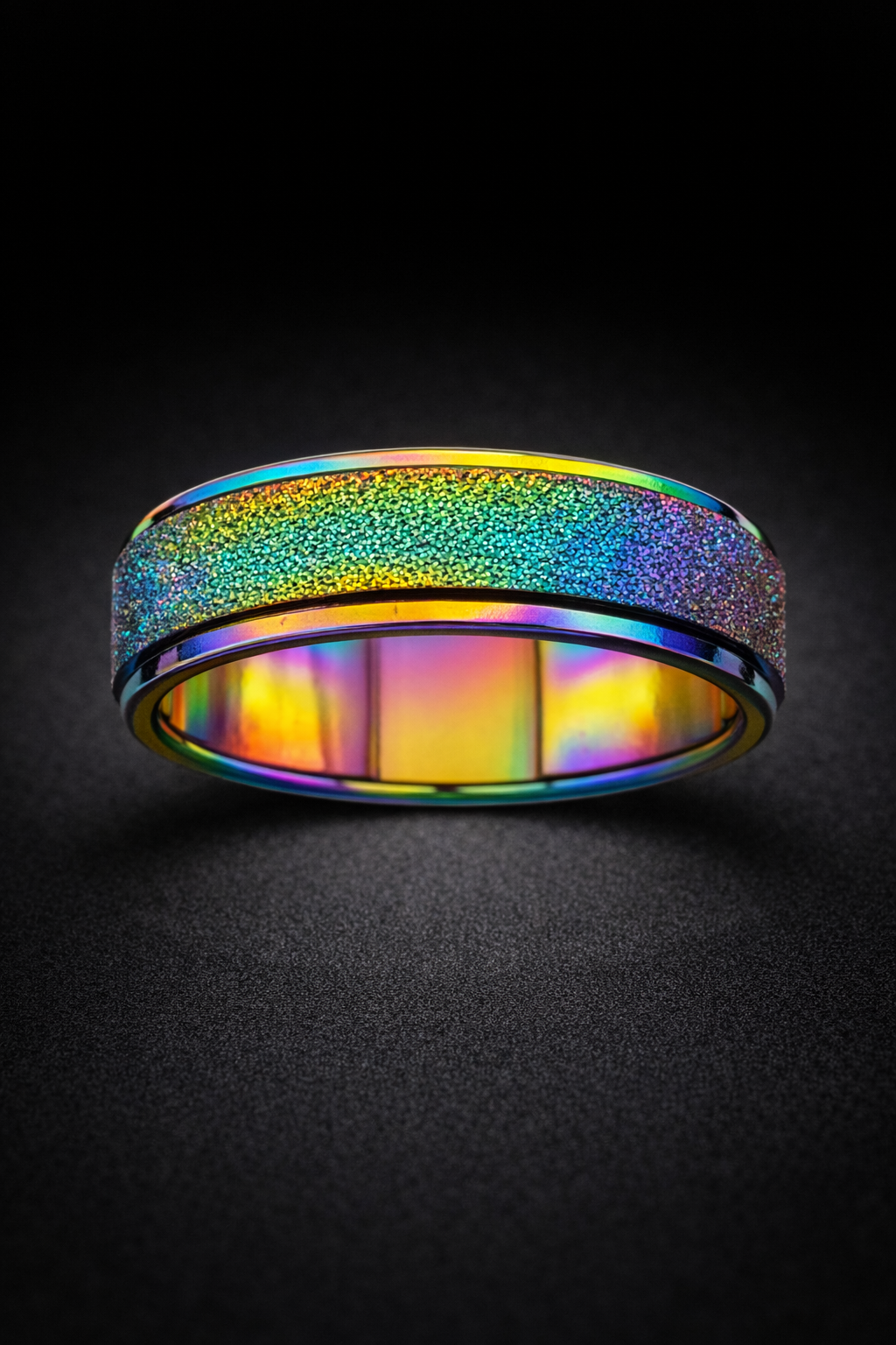 Bague Arc-En-Ciel ( Rotative ) - Acier Inoxydable