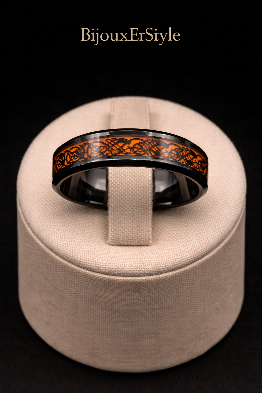Bague Cendre du Dragon Noctis Ardent - Acier Inoxydable