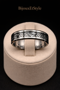 Bague Cendre du Dragon Serment D'Obsidienne - Acier Inoxydable