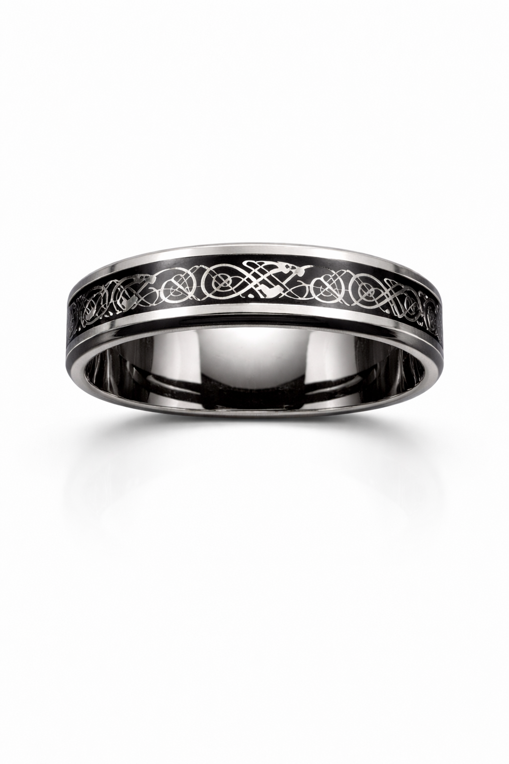 Bague Cendre du Dragon Serment D'Obsidienne - Acier Inoxydable