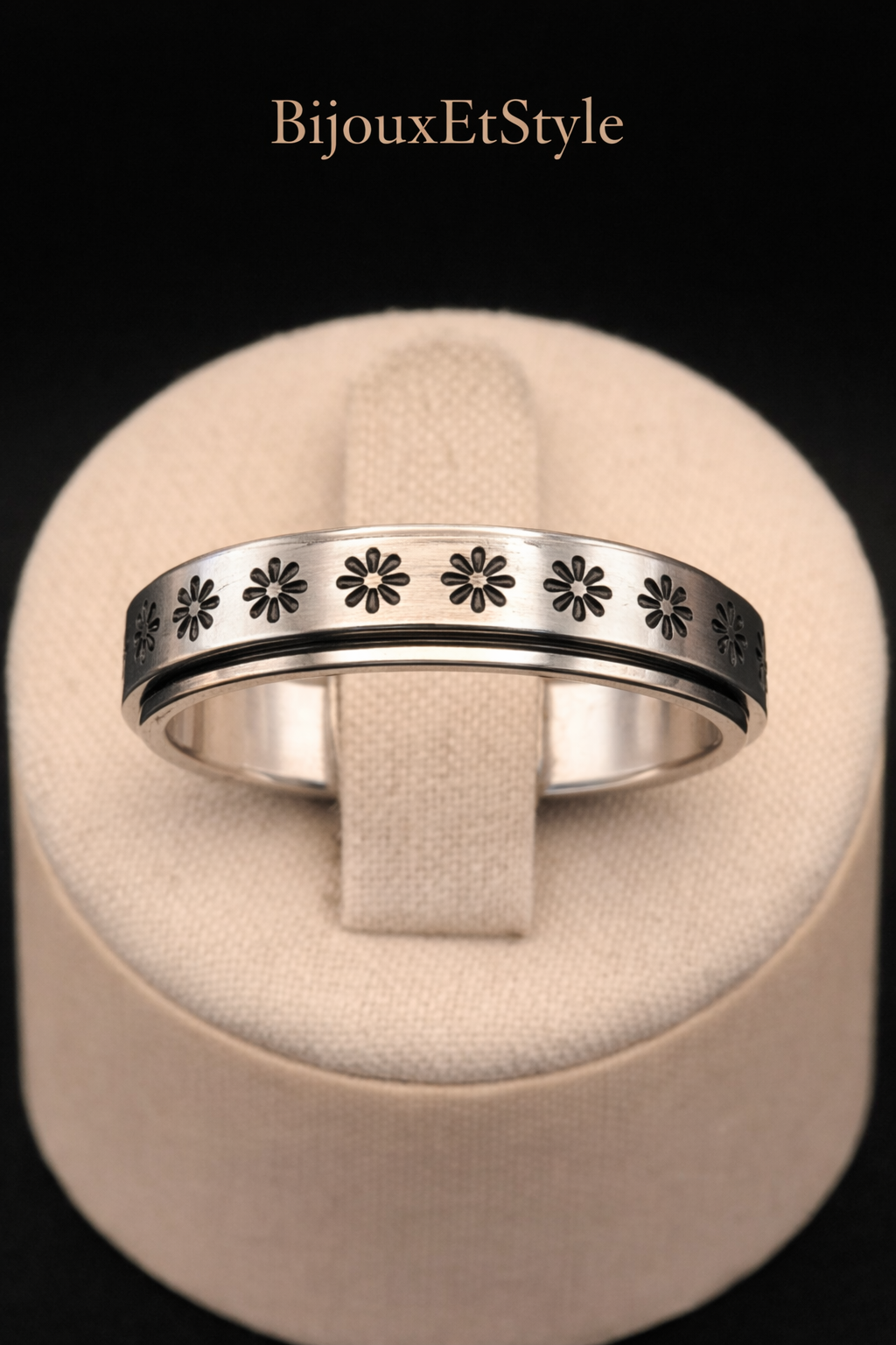 Bague Fleur D'Acier ( rotative ) - Acier Inoxydable