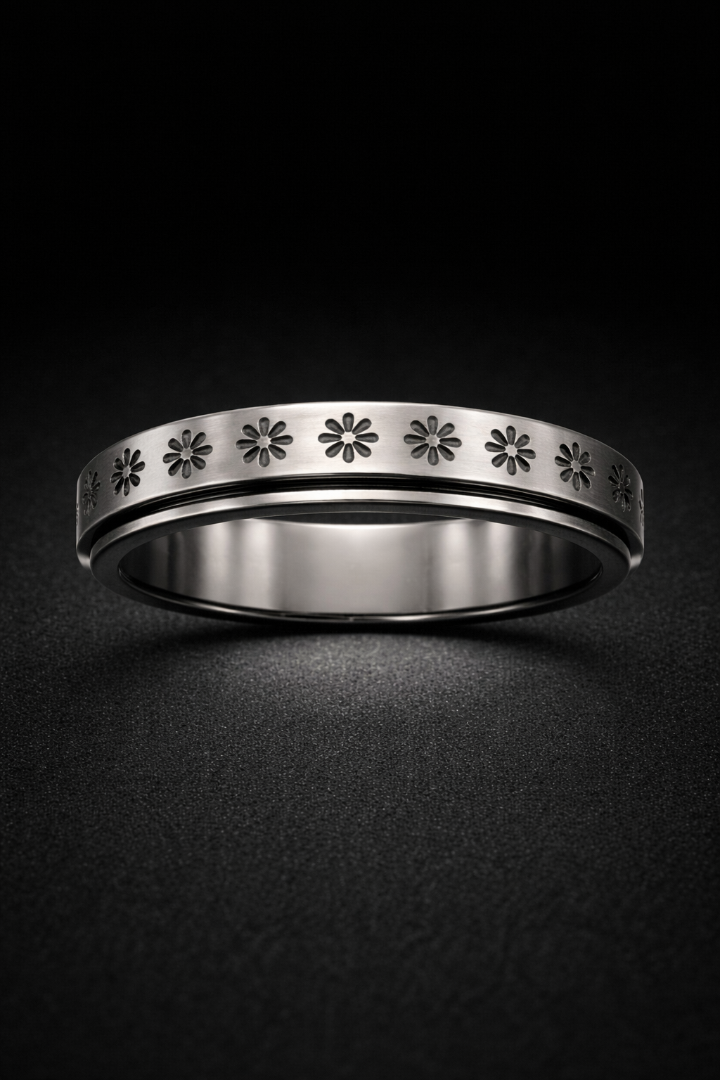 Bague Fleur D'Acier ( rotative ) - Acier Inoxydable