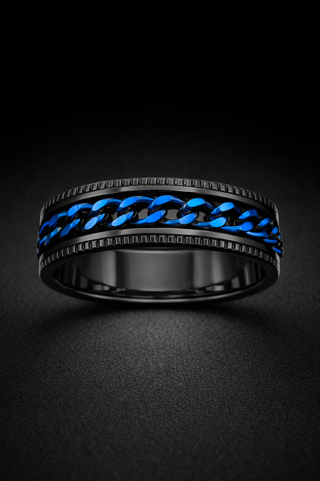 Bague Maillon Azur ( rotative ) - Acier Inoxydable