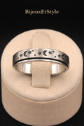 Bague Nuit Etoilée ( rotative ) - Acier Inoxydable