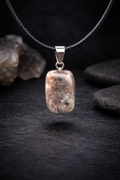 Pendentif Pierre Naturelle - Agate Fleur