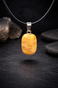 Pendentif Agate Jaune - Pierre Naturelle
