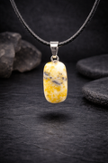 Pendentif Jaspe Jaune - Pierre Naturelle
