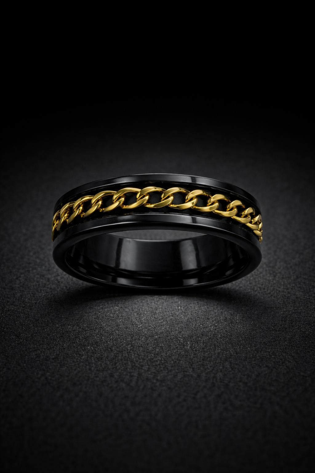 Bague Chaîne Impériale (rotative) - Acier Inoxydable