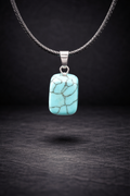 Pendentif Magnésite Turquoise - Pierre Naturelle