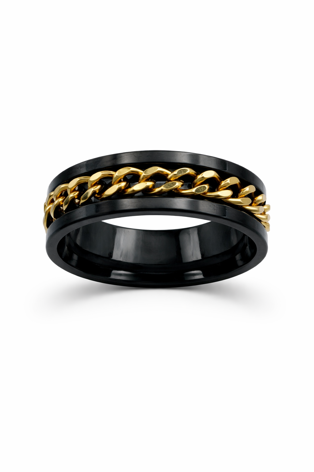 Bague Chaîne Impériale (rotative) - Acier Inoxydable