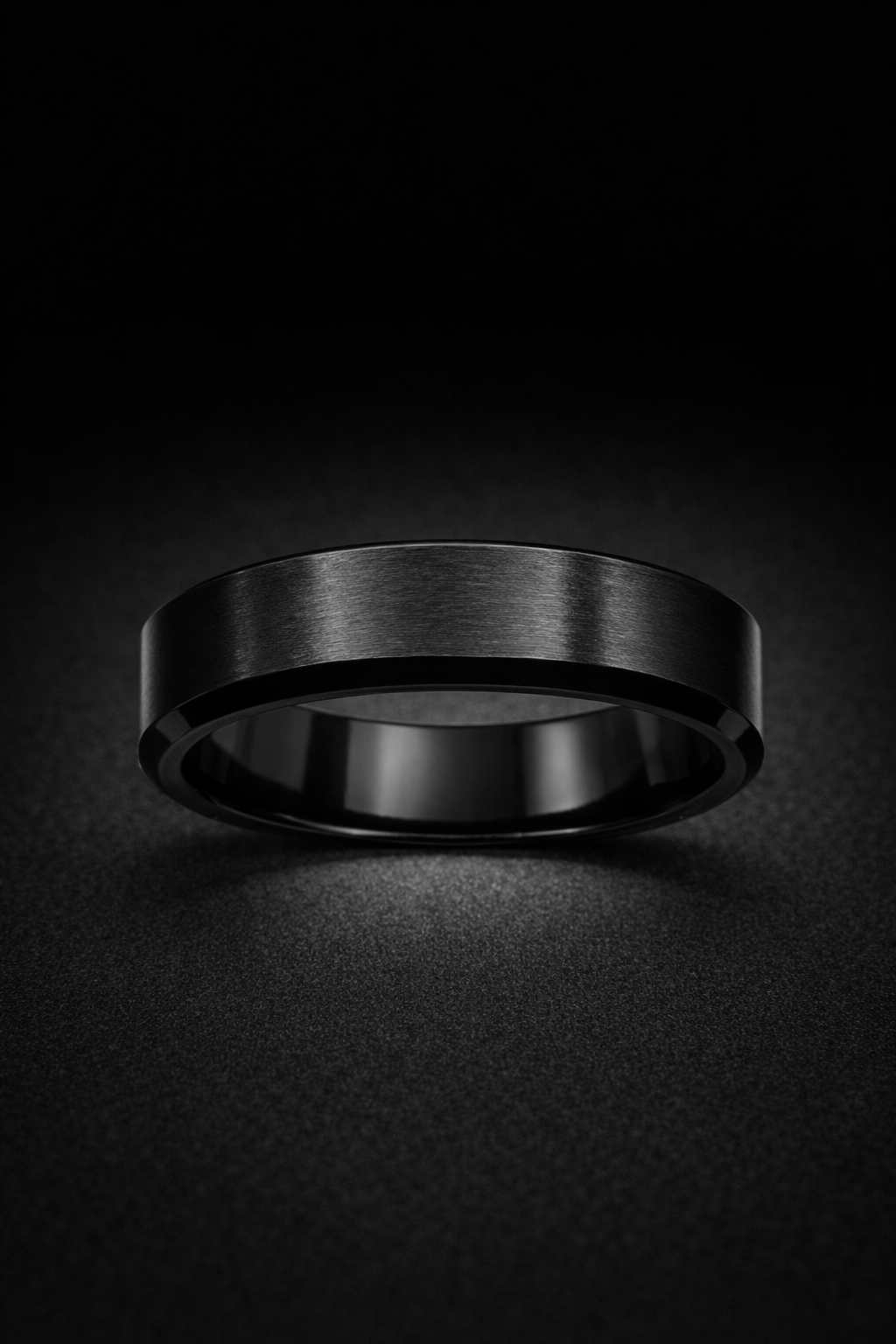 Bague Carbon - Acier Inoxydable
