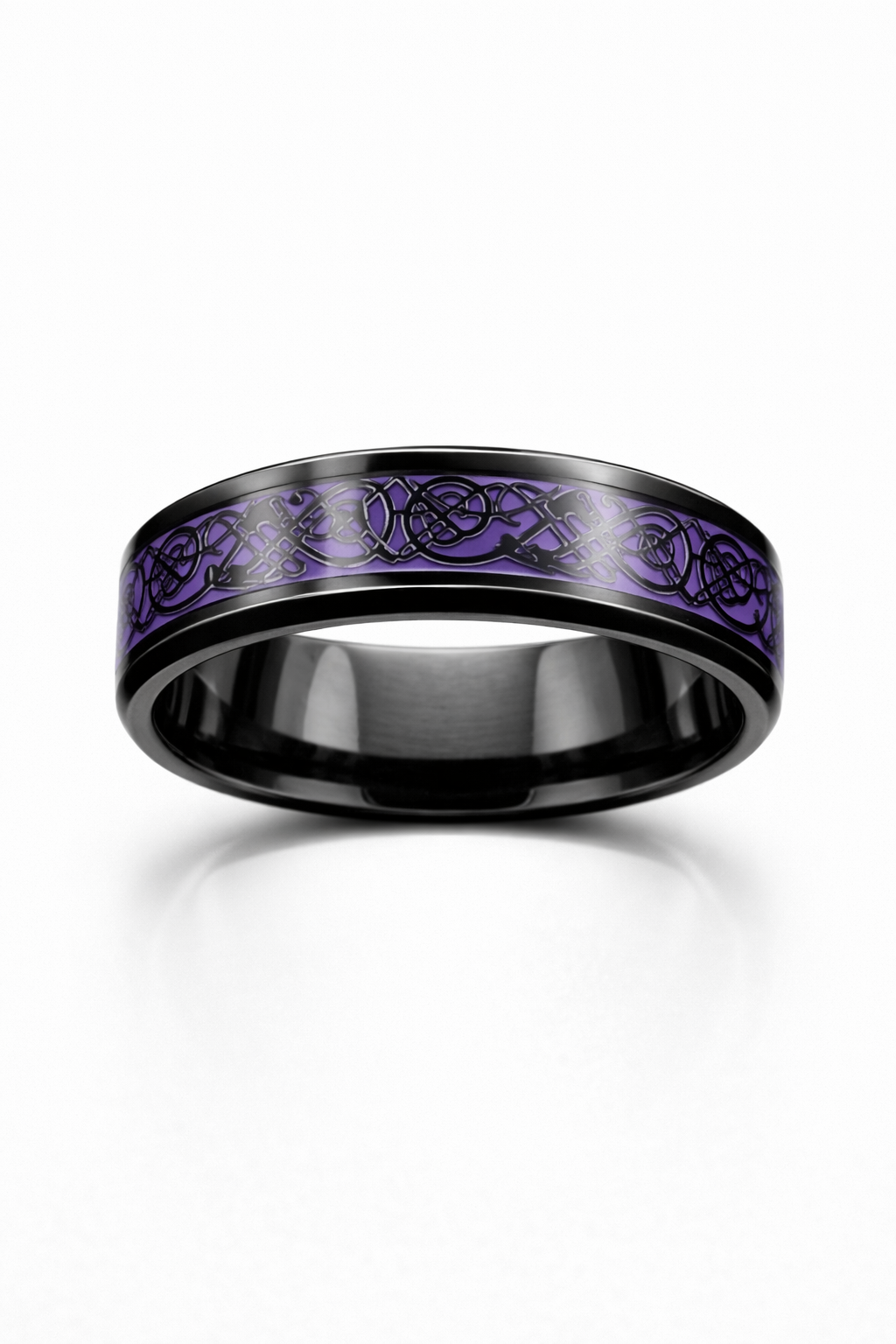 Bague Cendre du Dragon Runique - Acier Inoxydable