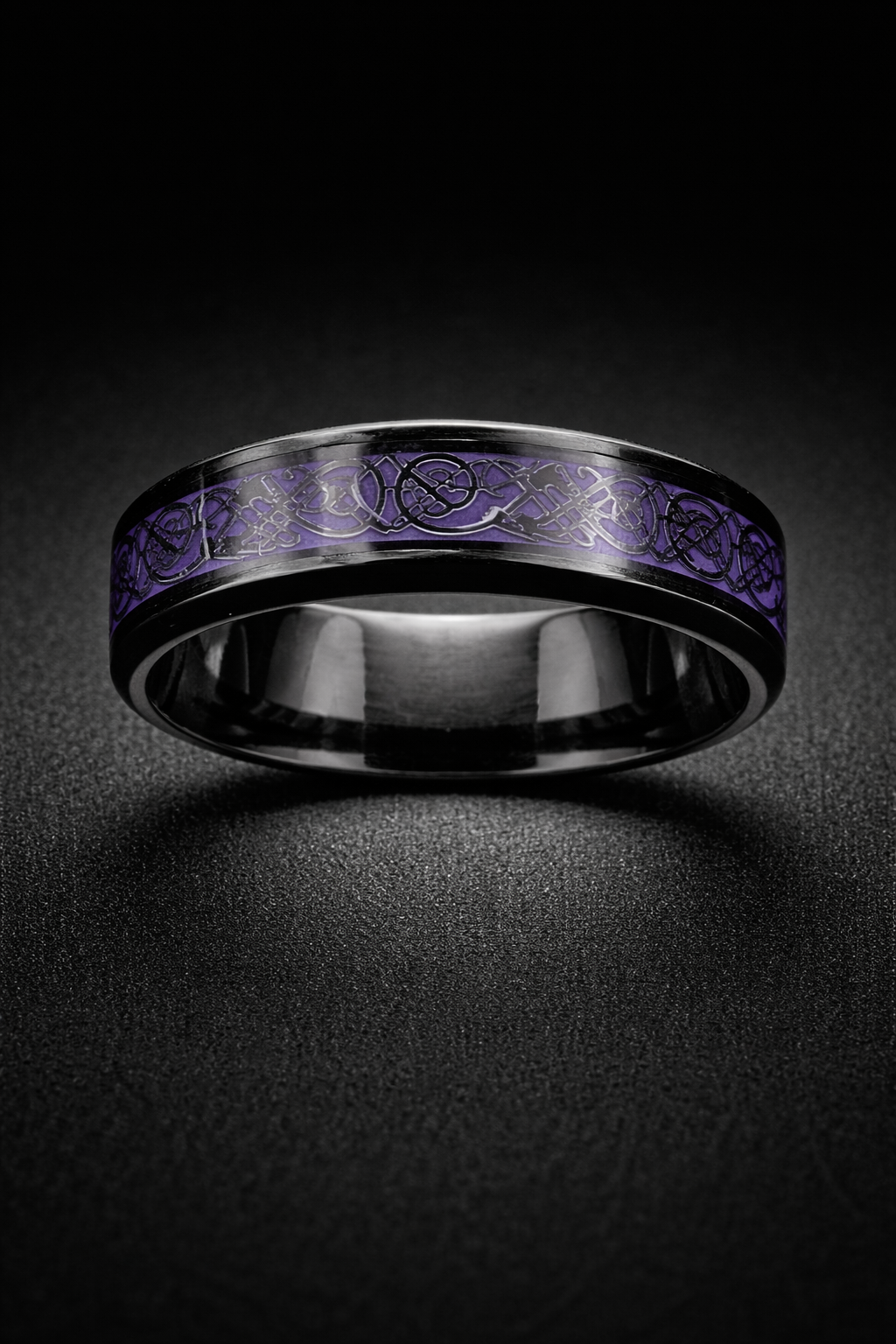 Bague Cendre du Dragon Runique - Acier Inoxydable