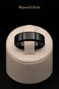 Bague Carbon - Acier Inoxydable