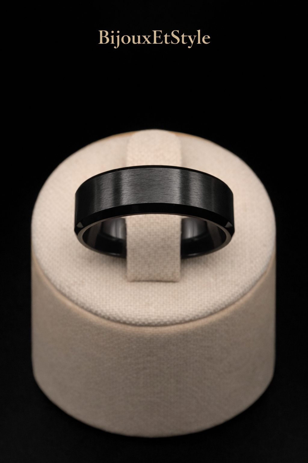 Bague Carbon - Acier Inoxydable