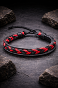 Bracelet Pacte Écarlate - Taille Ajustable - Simili Cuir