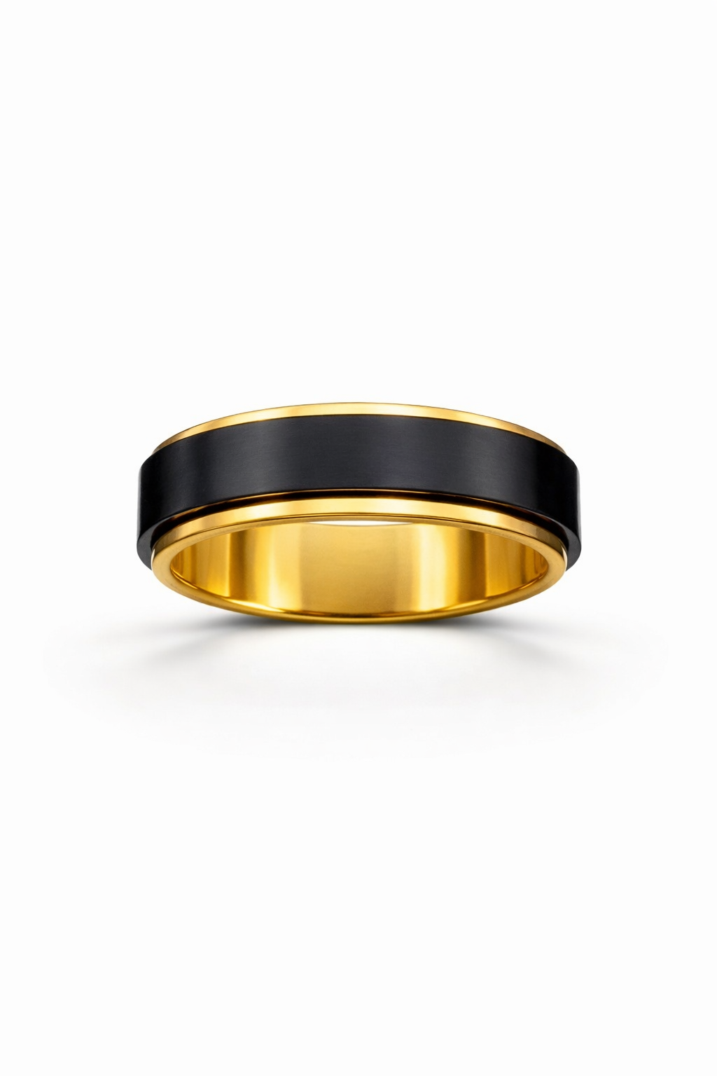 Bague Eclipse Dorée ( Rotative ) - Acier Inoxydable